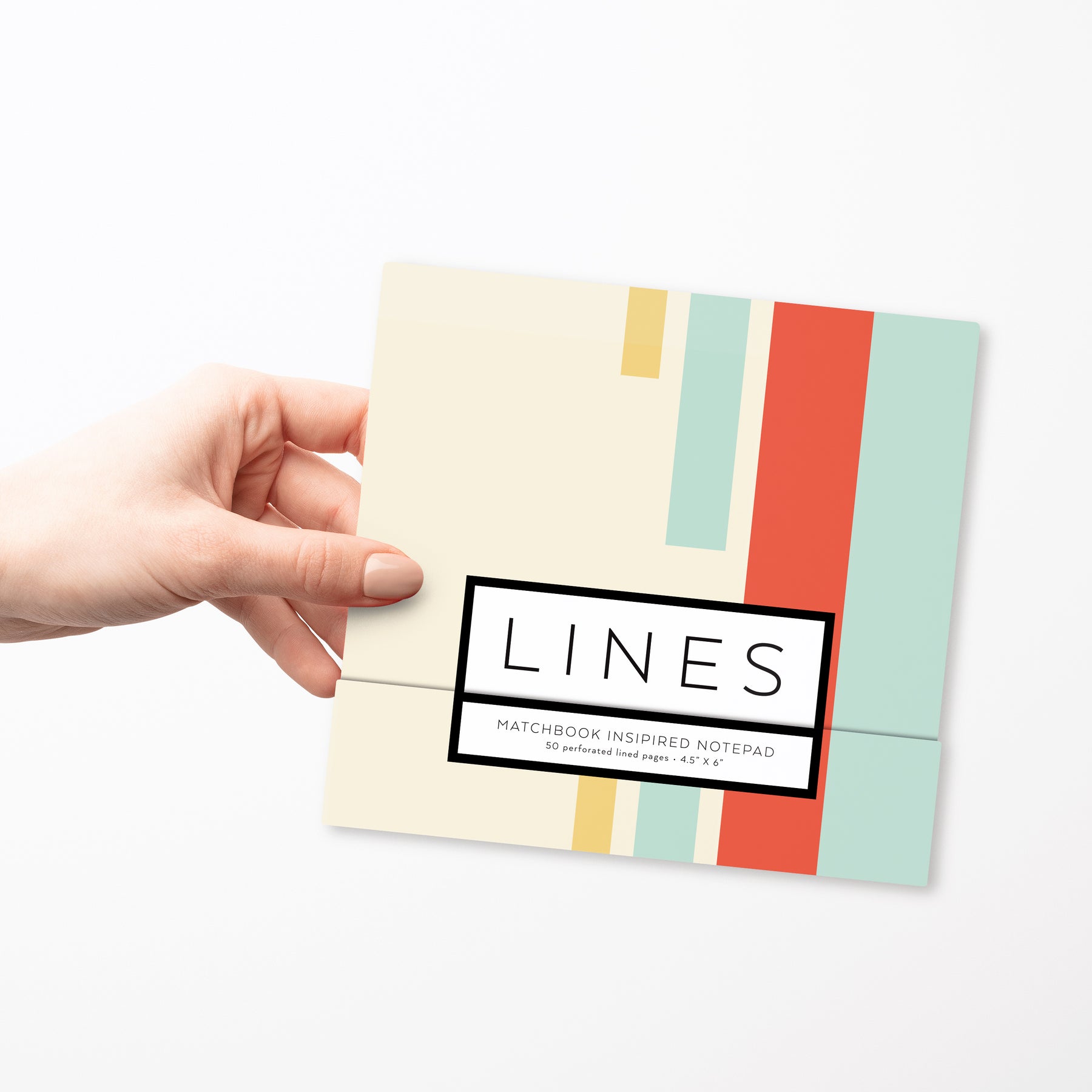 Simple Lines – Matchbook Inspired Notepad