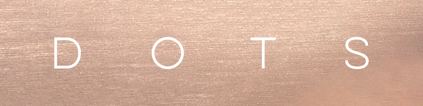 Gilded front edge of dots notepad