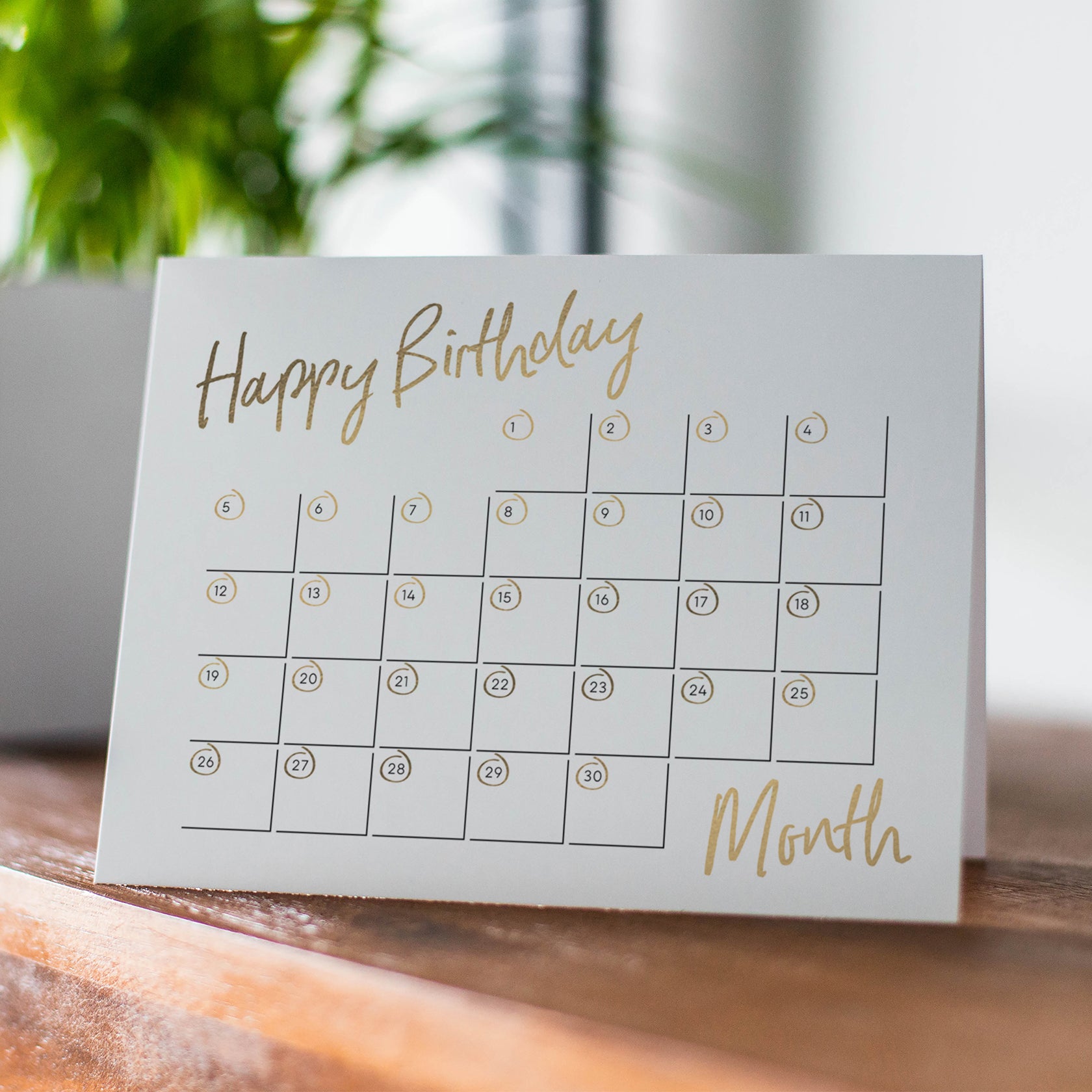 Birthday Calendar