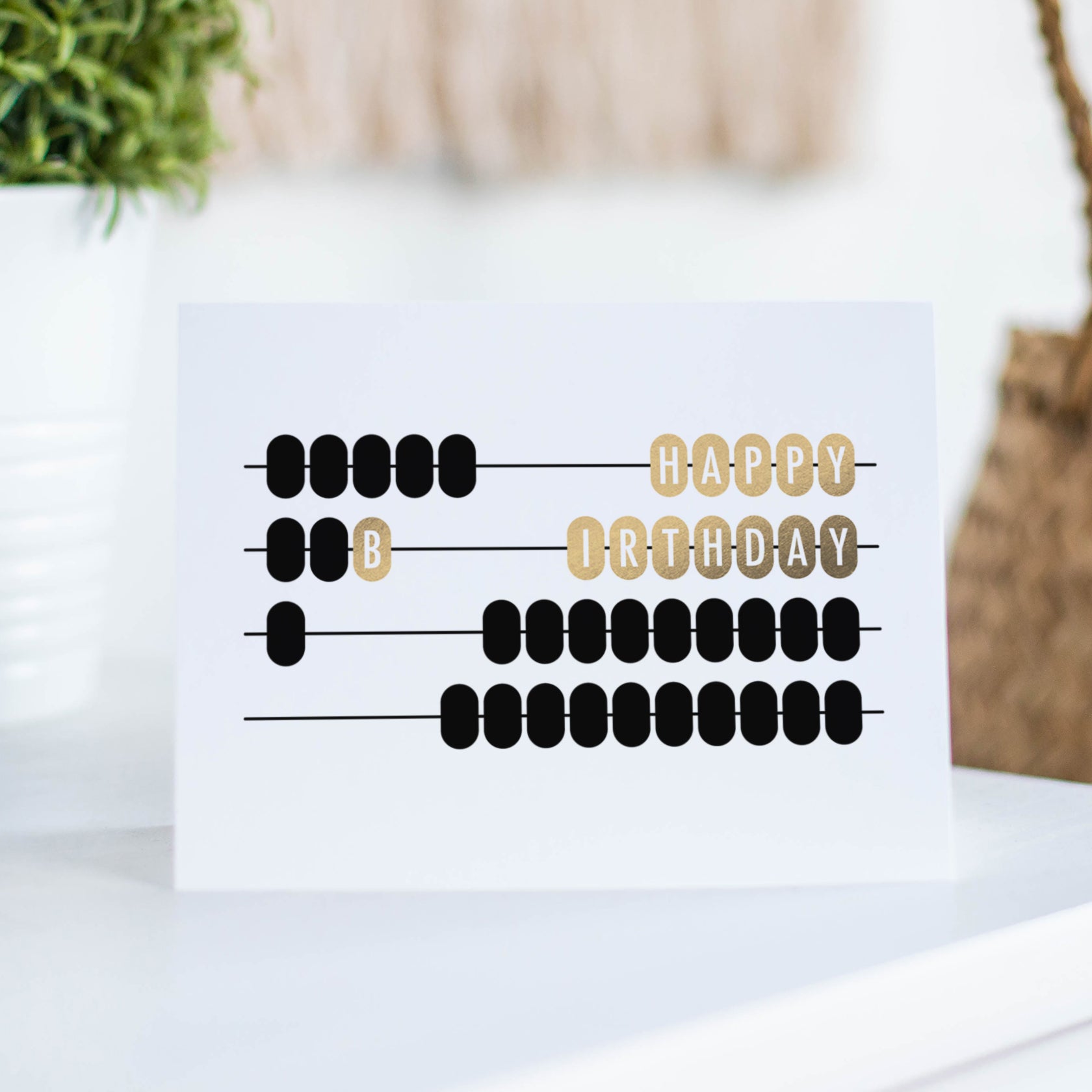 Abacus Birthday Card lifestyle photo by Fine Moments