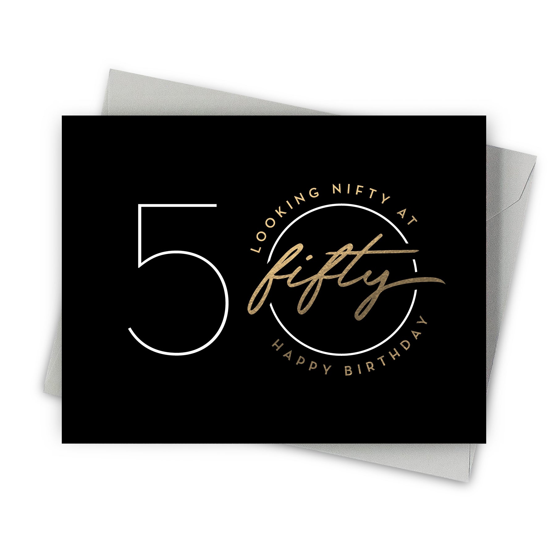 Nifty Fifty Birthday Card