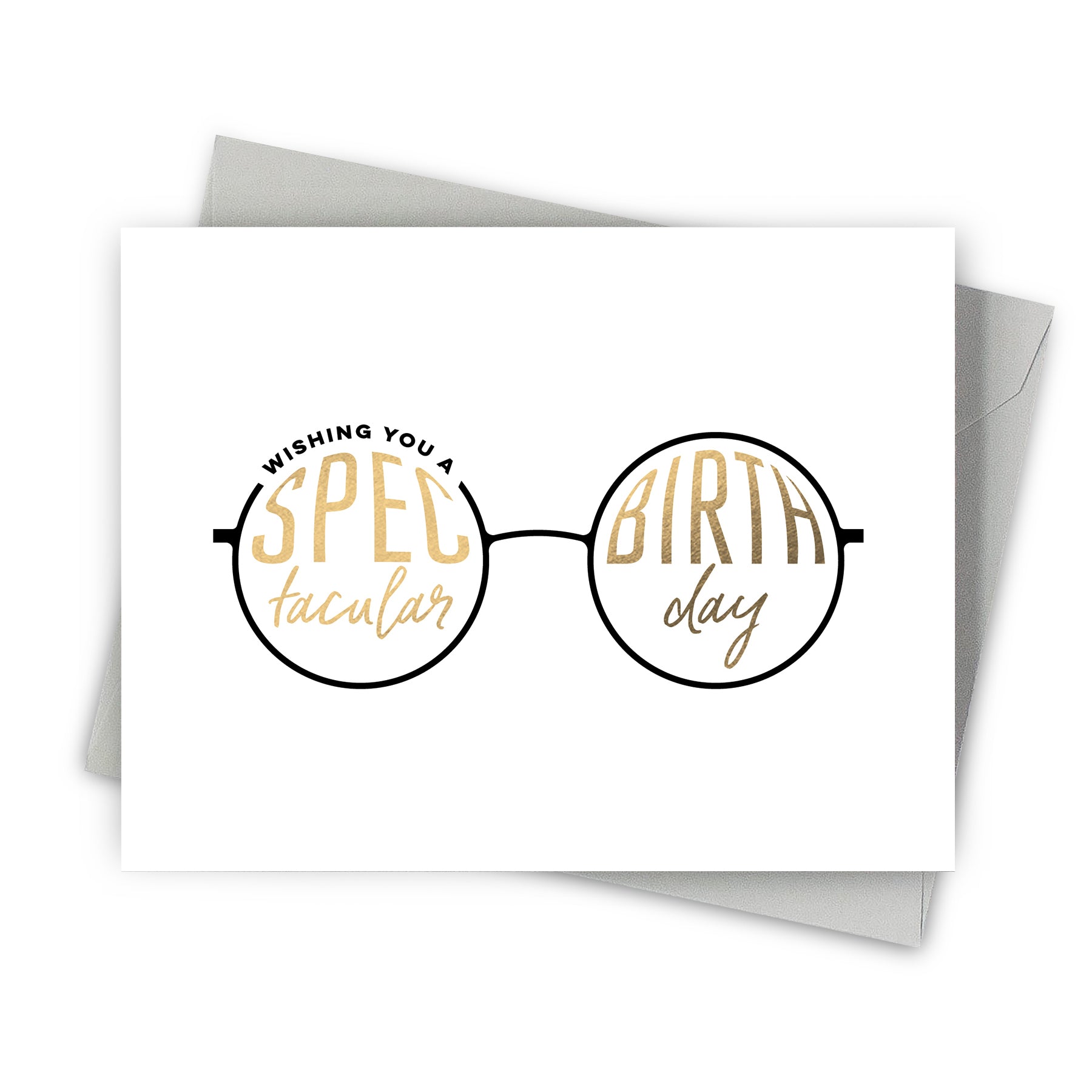 Spectacular Birthday Card with coordinating euro flap envelope by Fine Moments