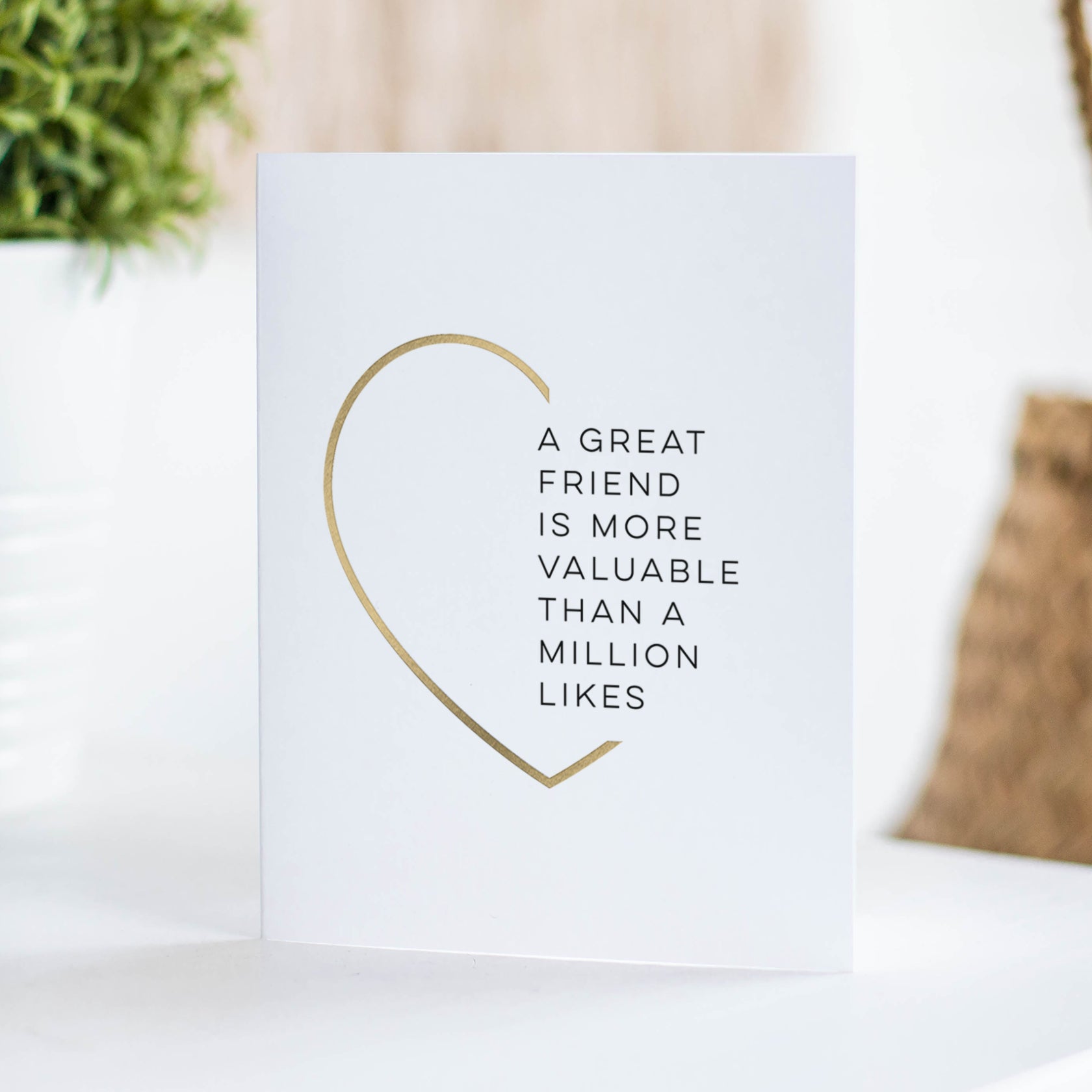 Friendly Likes Stylized Friendship Card by Fine Moments