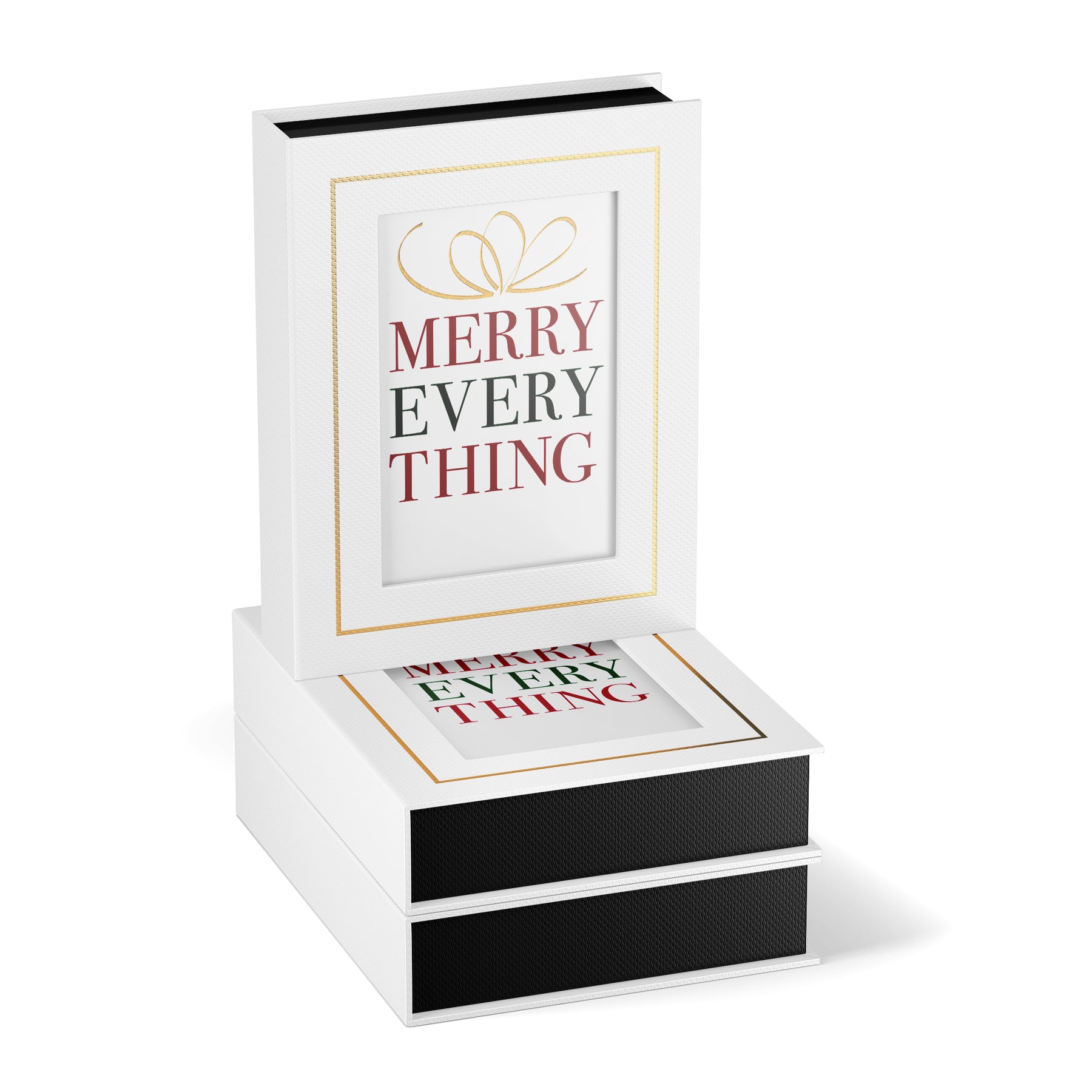 Typographic Gift Boxed Christmas Cards by Fine Moments