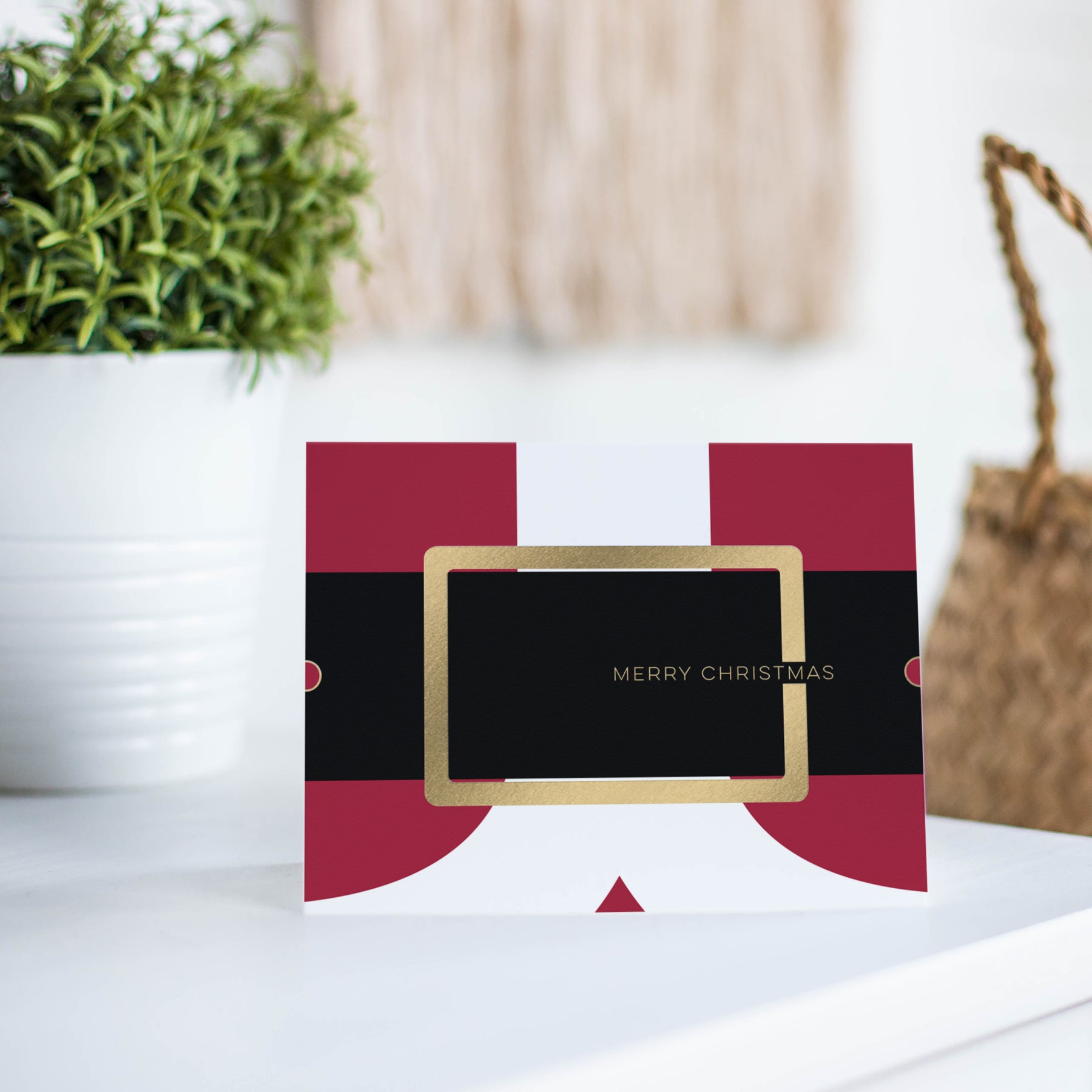 Santa's Belt Christmas Card styled shot by Fine Moments
