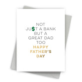 Bank Of Dad Father's Day Card by Fine Moments