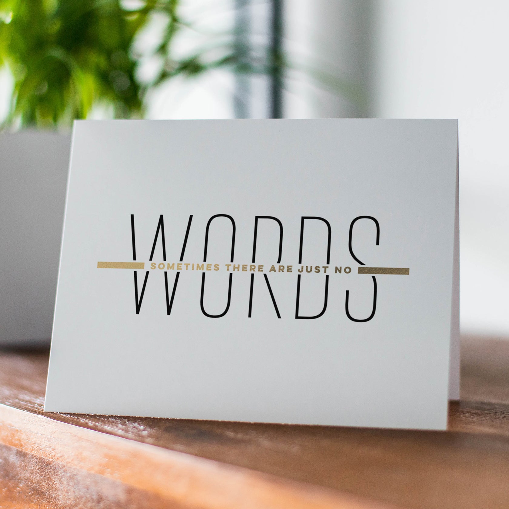 Stylized No Words Sympathy Card by Fine Moments