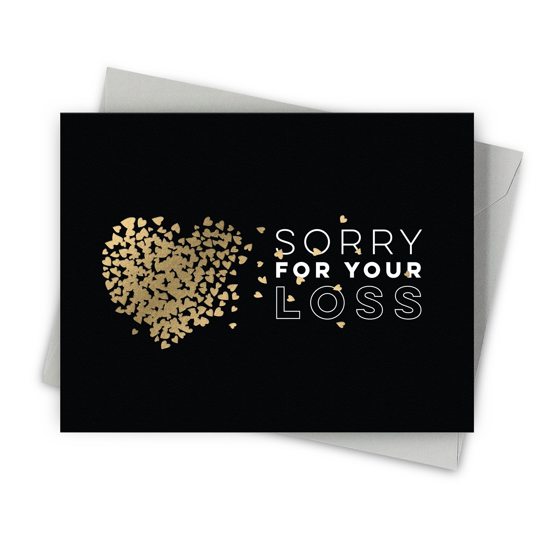 Scattered Hearts Sympathy Card by Fine Moments