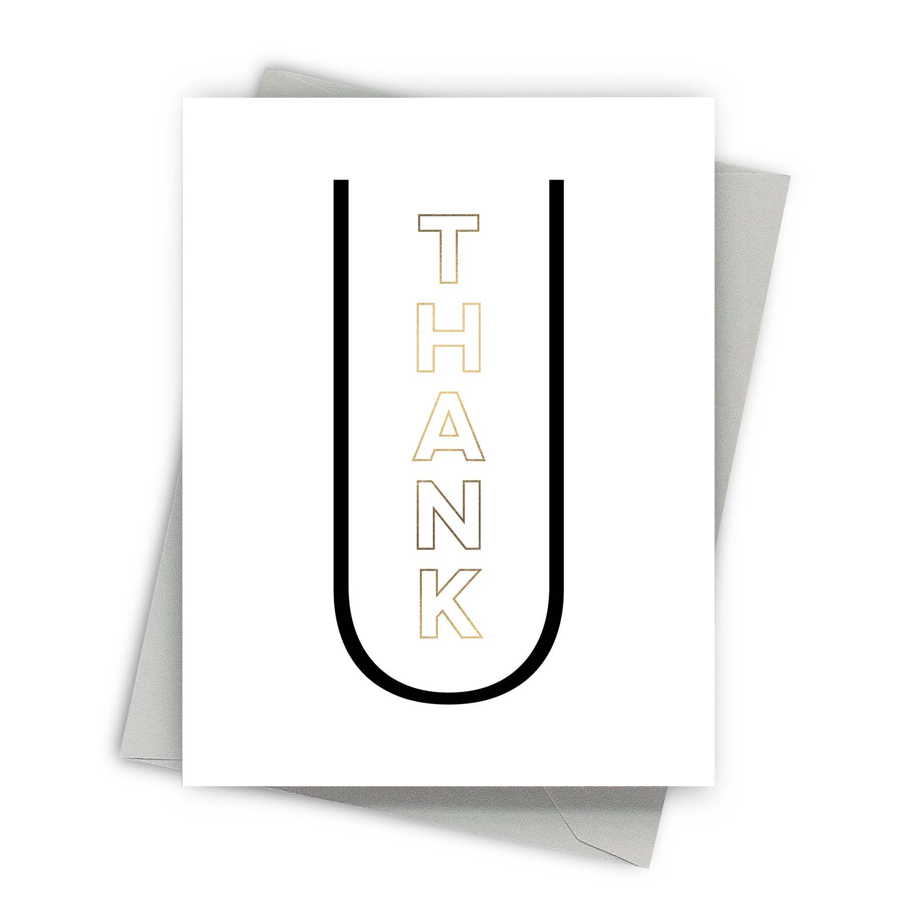 Centered Thank U Card by Fine Moments