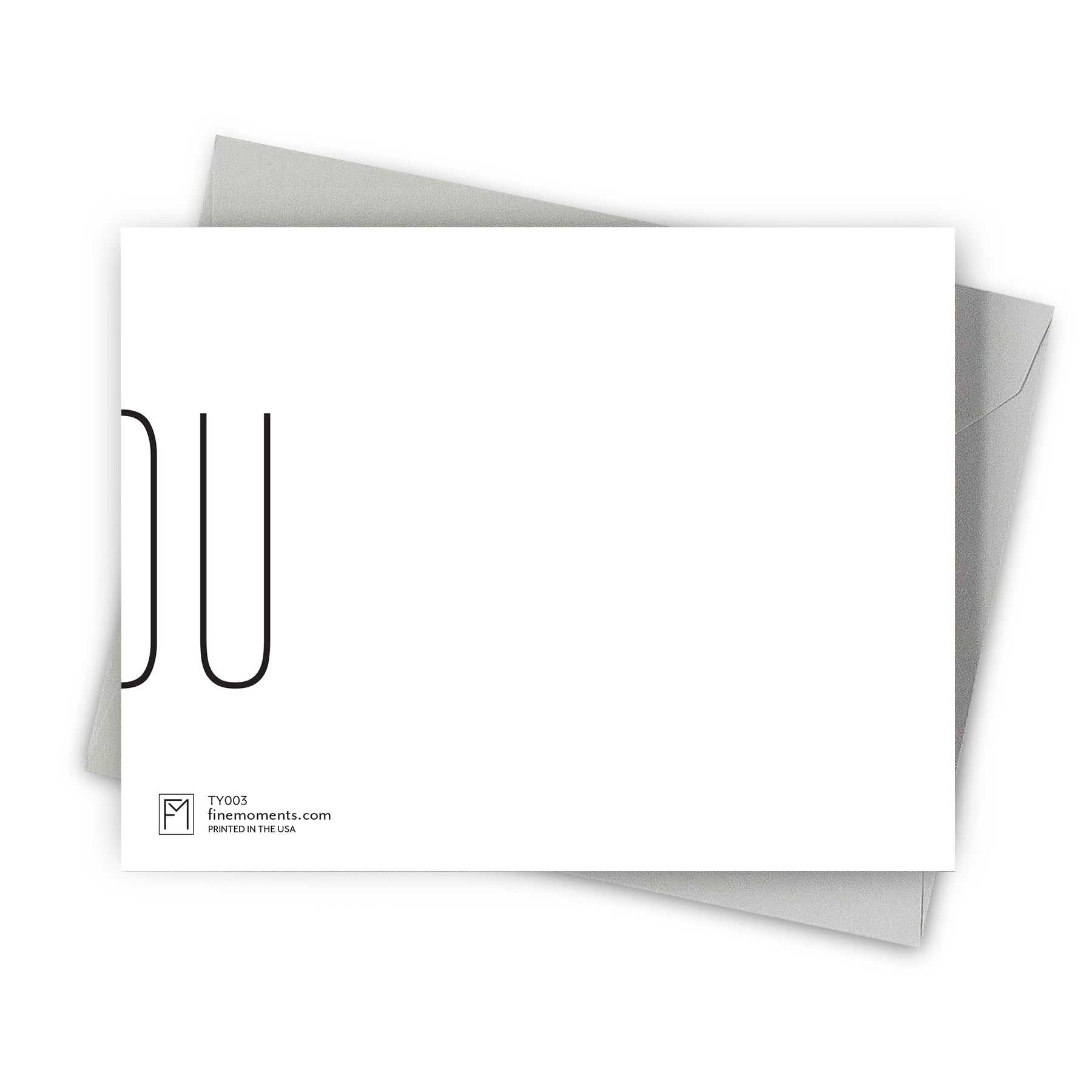 A Big Thank You Card by Fine Moments (back)