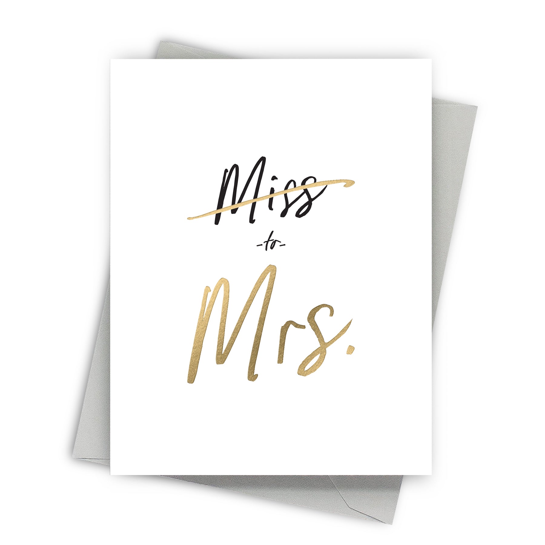 Miss to Mrs Wedding Card by Fine Moments