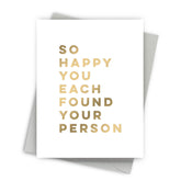 Your Person Wedding Card by Fine Moments