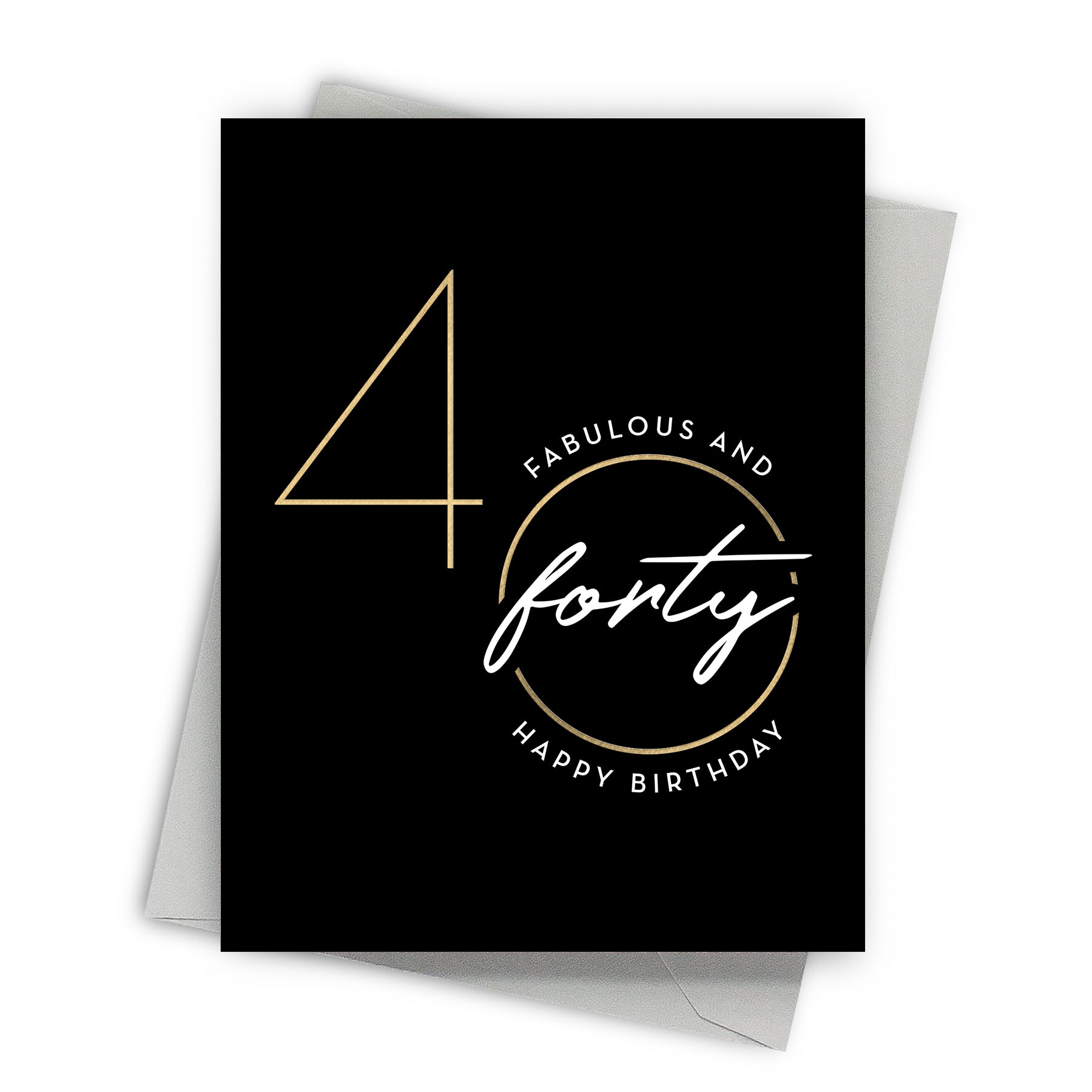 Fabulous Forty Birthday Card - front