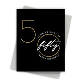 Nifty Fifty Birthday Card - Front