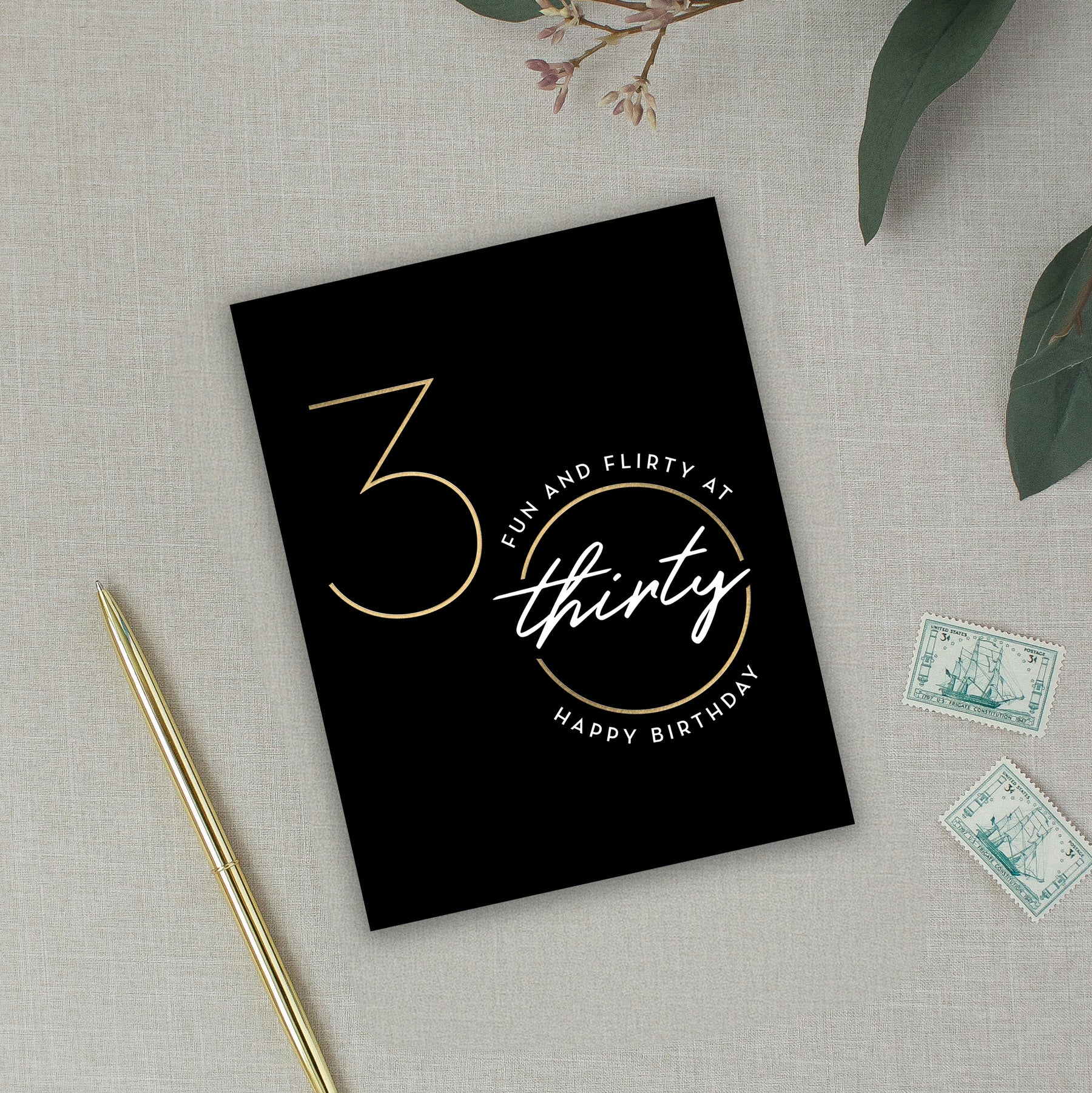 Flirty Thirty Birthday Card