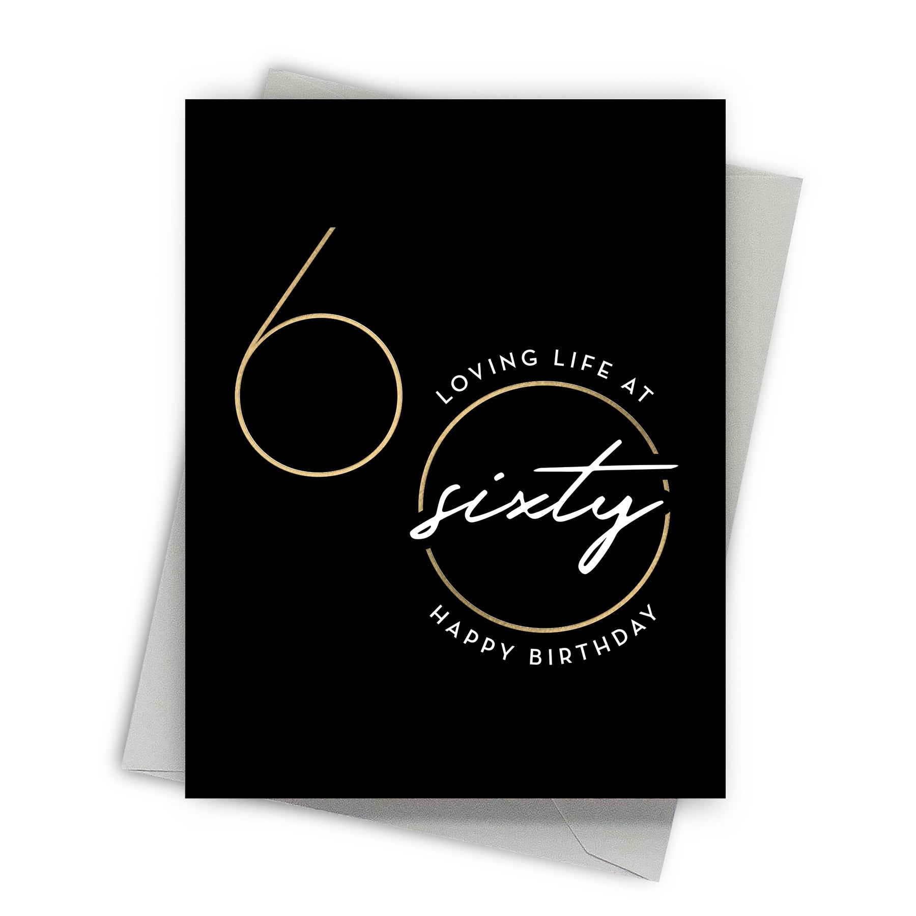 Loving Sixty Birthday Card - front