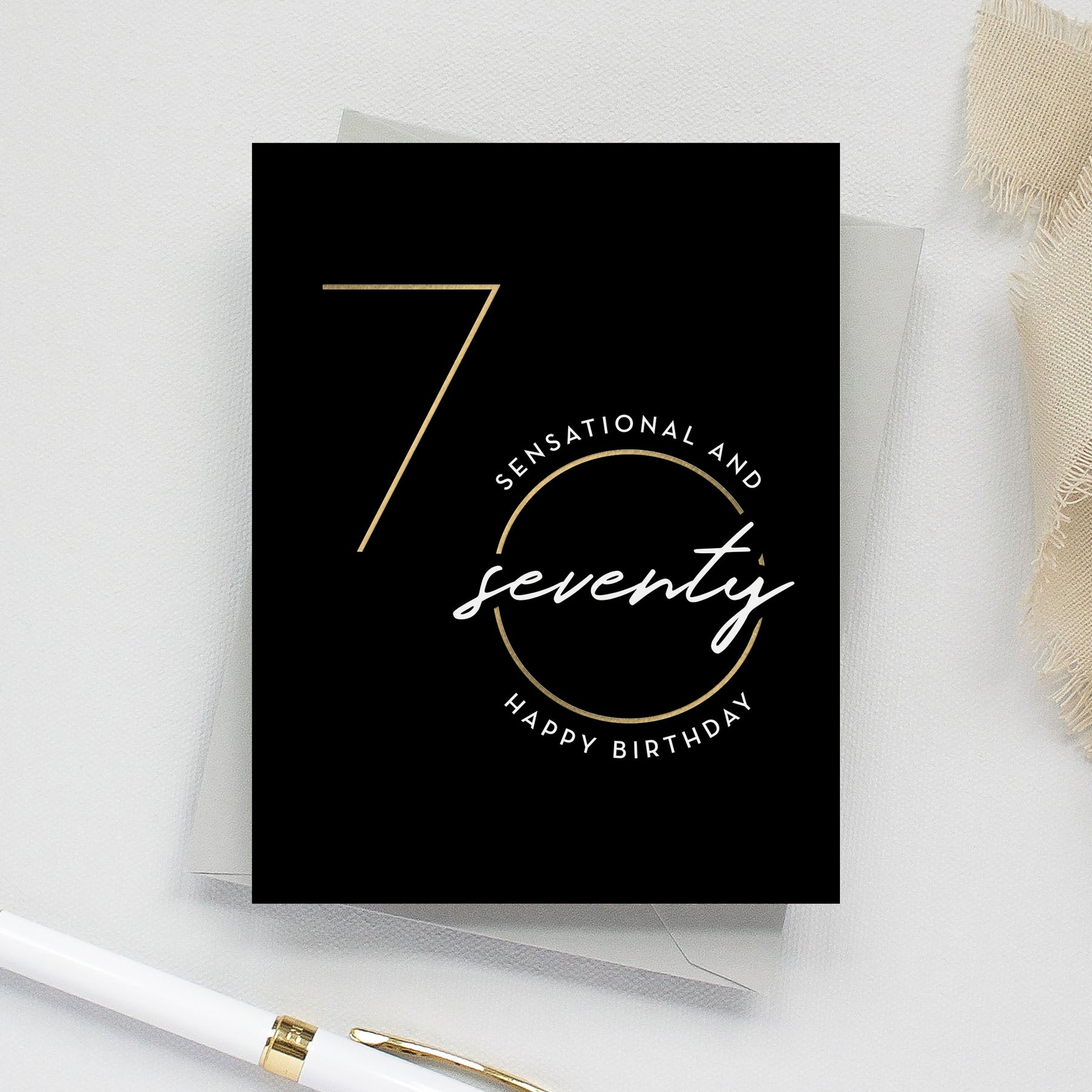 Sensational Seventy Birthday Card