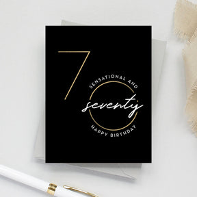Sensational Seventy Birthday Card