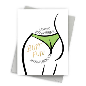 Cheeky Wishes Funny Birthday Card – Fine Moments