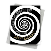 No Vertigo Birthday Card – Front View