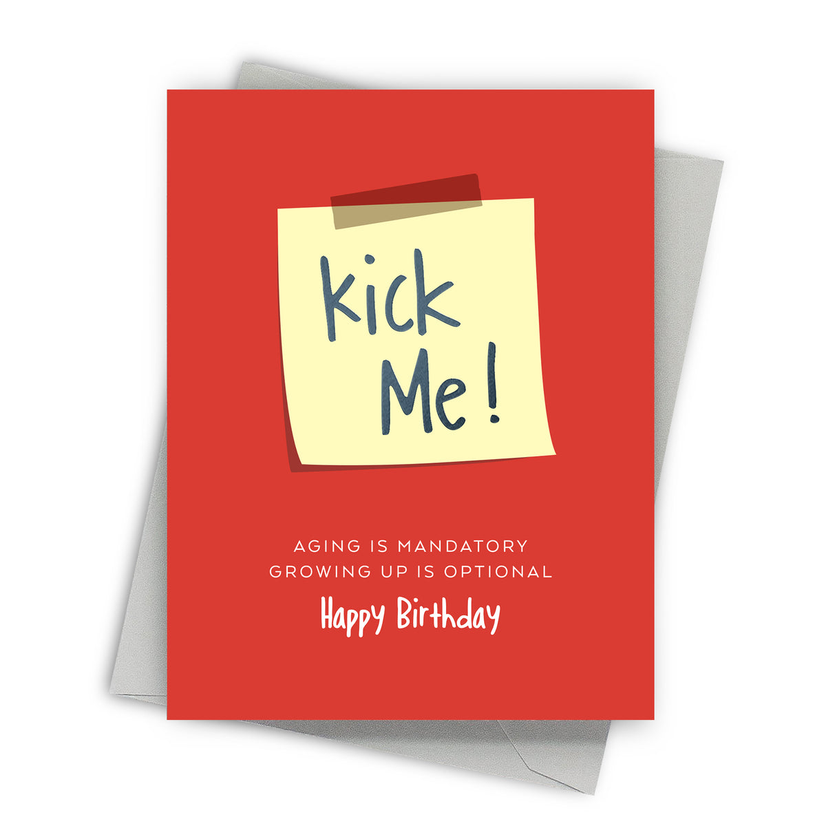 Kick Me Sticky Note