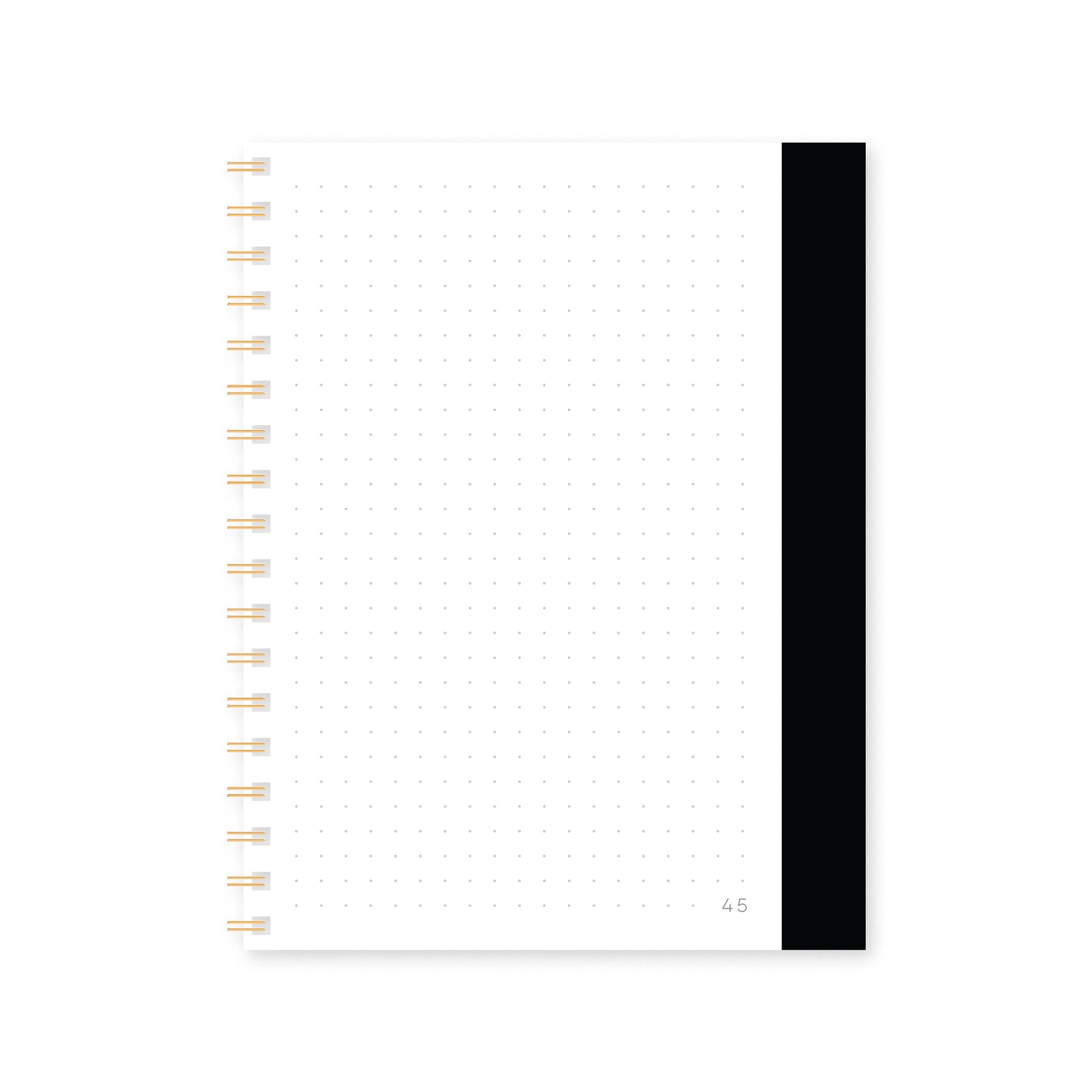 Bright Ideas Mini Notebook by Fine Moments – open view showing dot-grid pattern