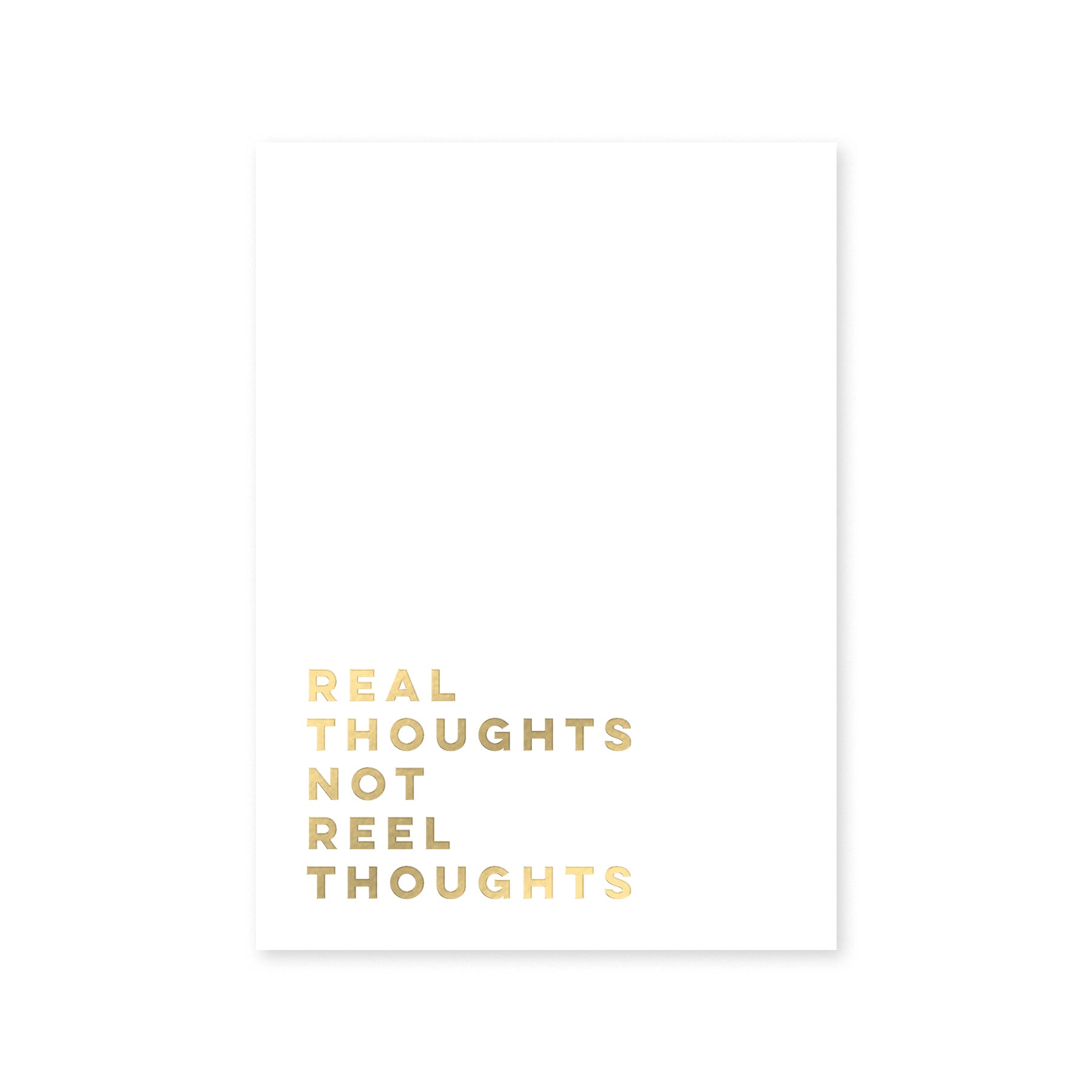 Real Thoughts Mini Notebooks by Fine Moments – front view