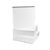 Silver Gilded Notepads on white background