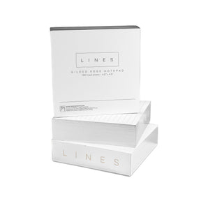 Silver Gilded Notepads on white background