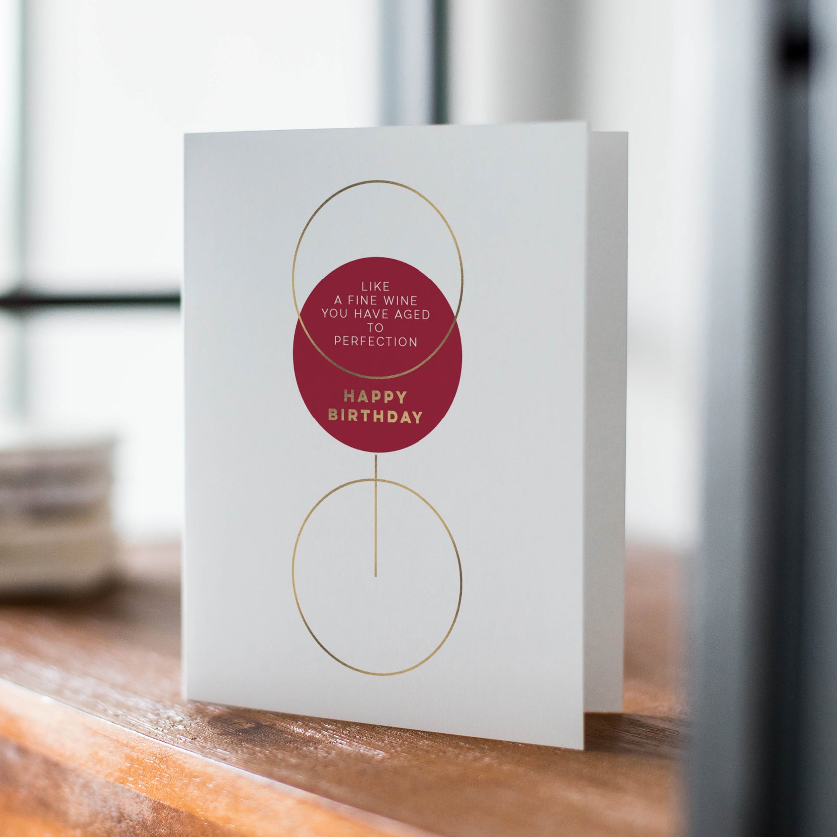 Fine Wine styled birthday card by Fine Moments