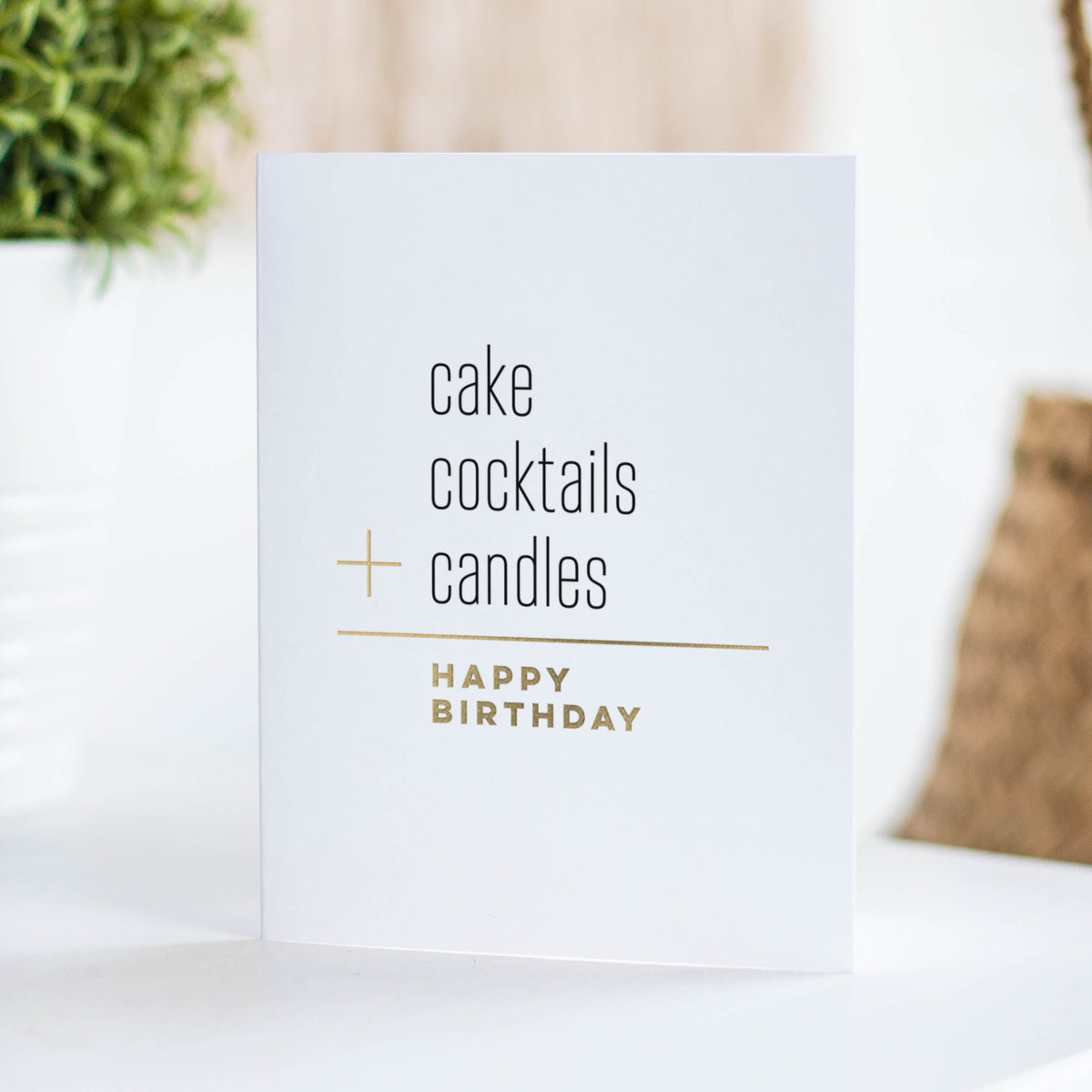 Cake + Candles Birthday Card stylized photo by Fine Moments