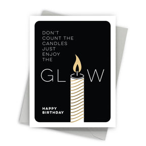 Candle Glow Modern Birthday Card by Fine Moments
