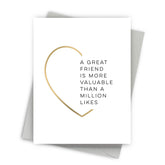 Friendly Likes Friendship Card by Fine Moments
