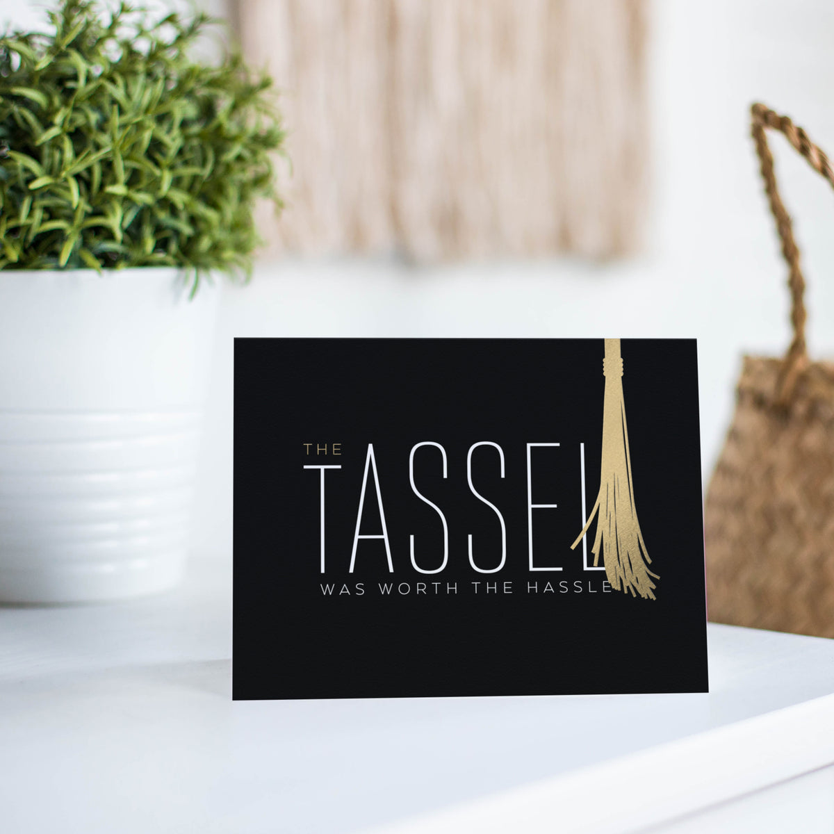 Stylized Tassel Hassle Graduation Card by Fine Moments
