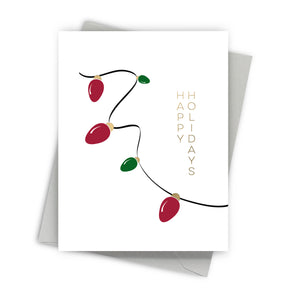Strung Lights Holiday Card by Fine Moments