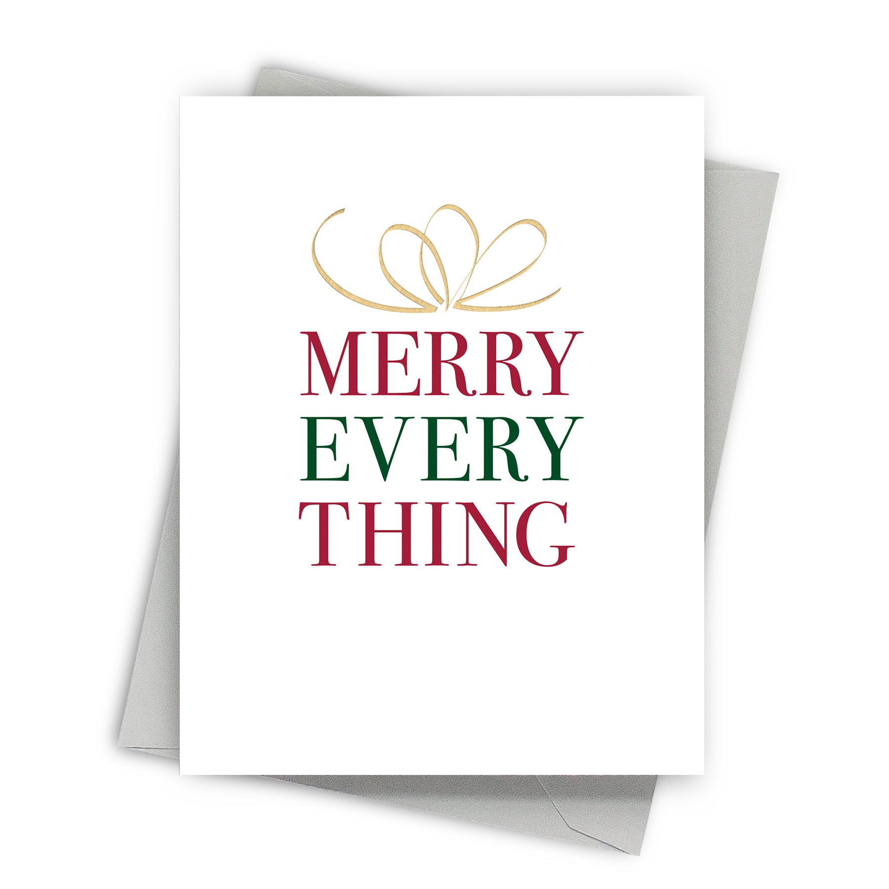 Typographic Gift Christmas Cards by Fine Moments