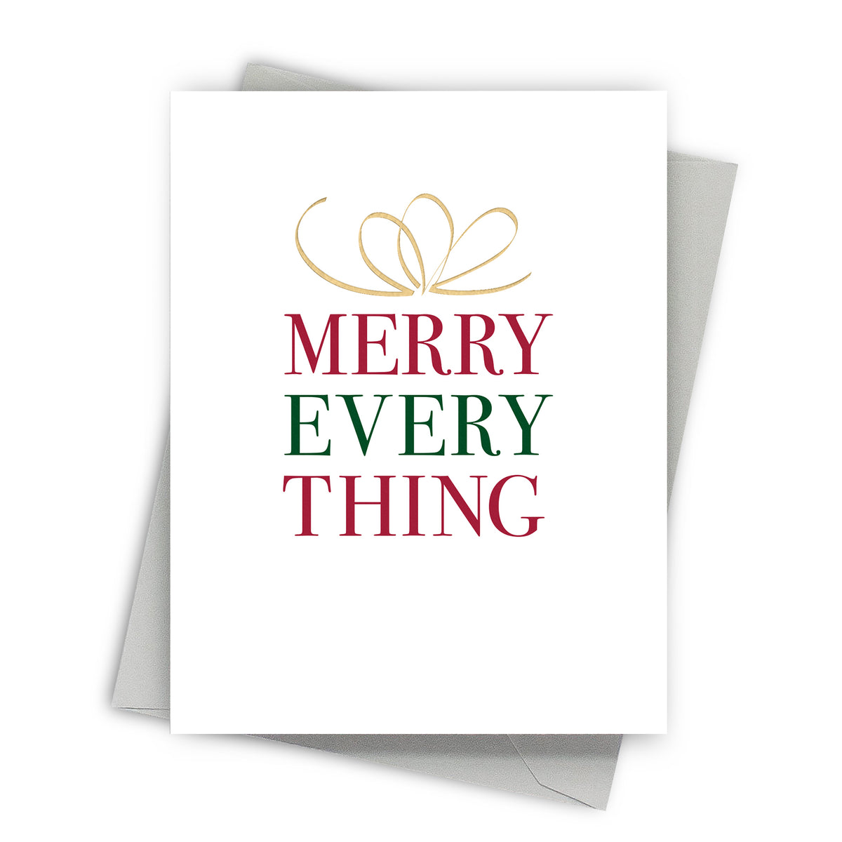 Typographic Gift Christmas Card by Fine Moments