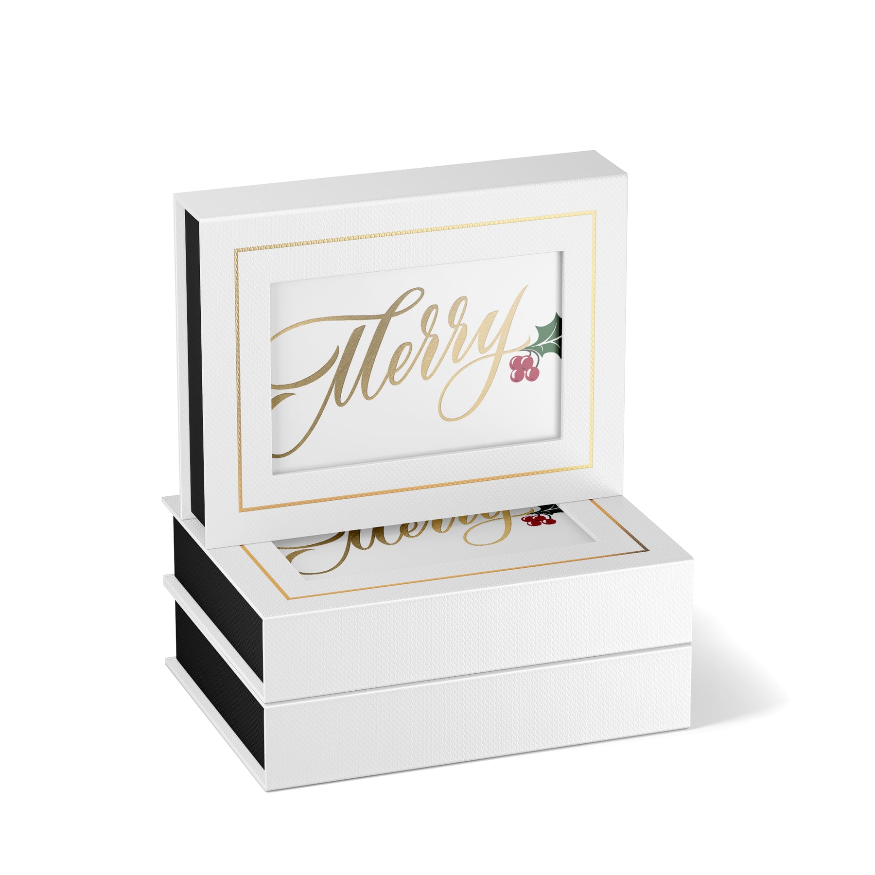 Elegant Merry Boxed Christmas Cards by Fine Moments