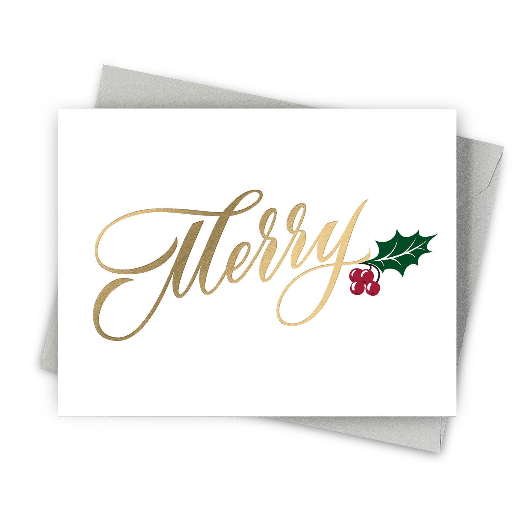 Elegant Merry Christmas Card by Fine Moments