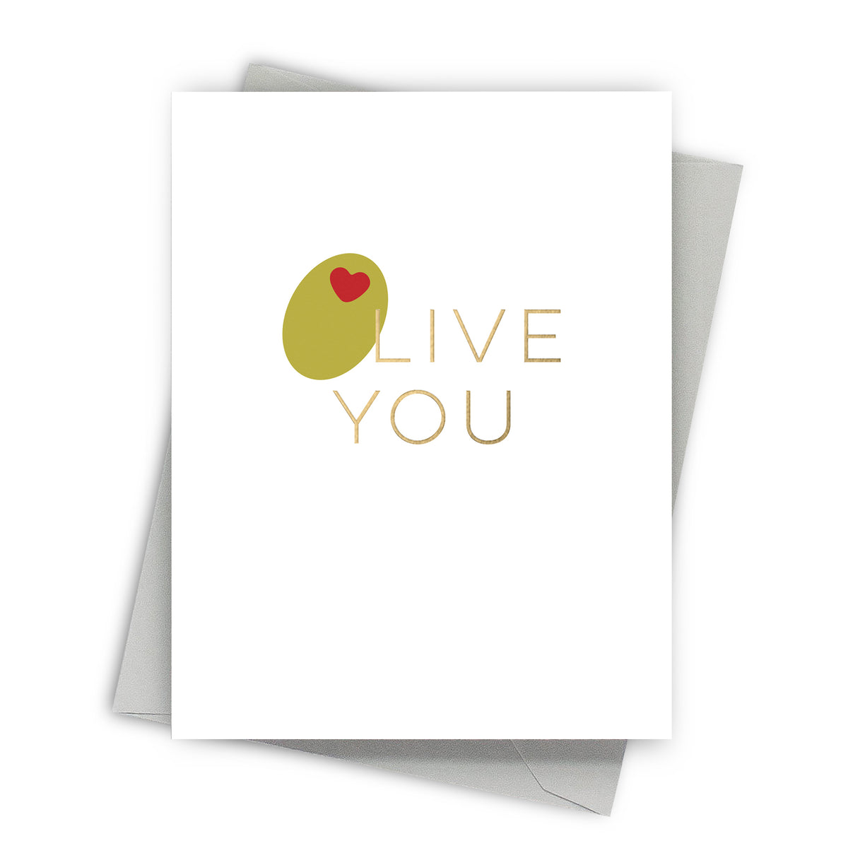 Olive You Love Card by Fine Moments