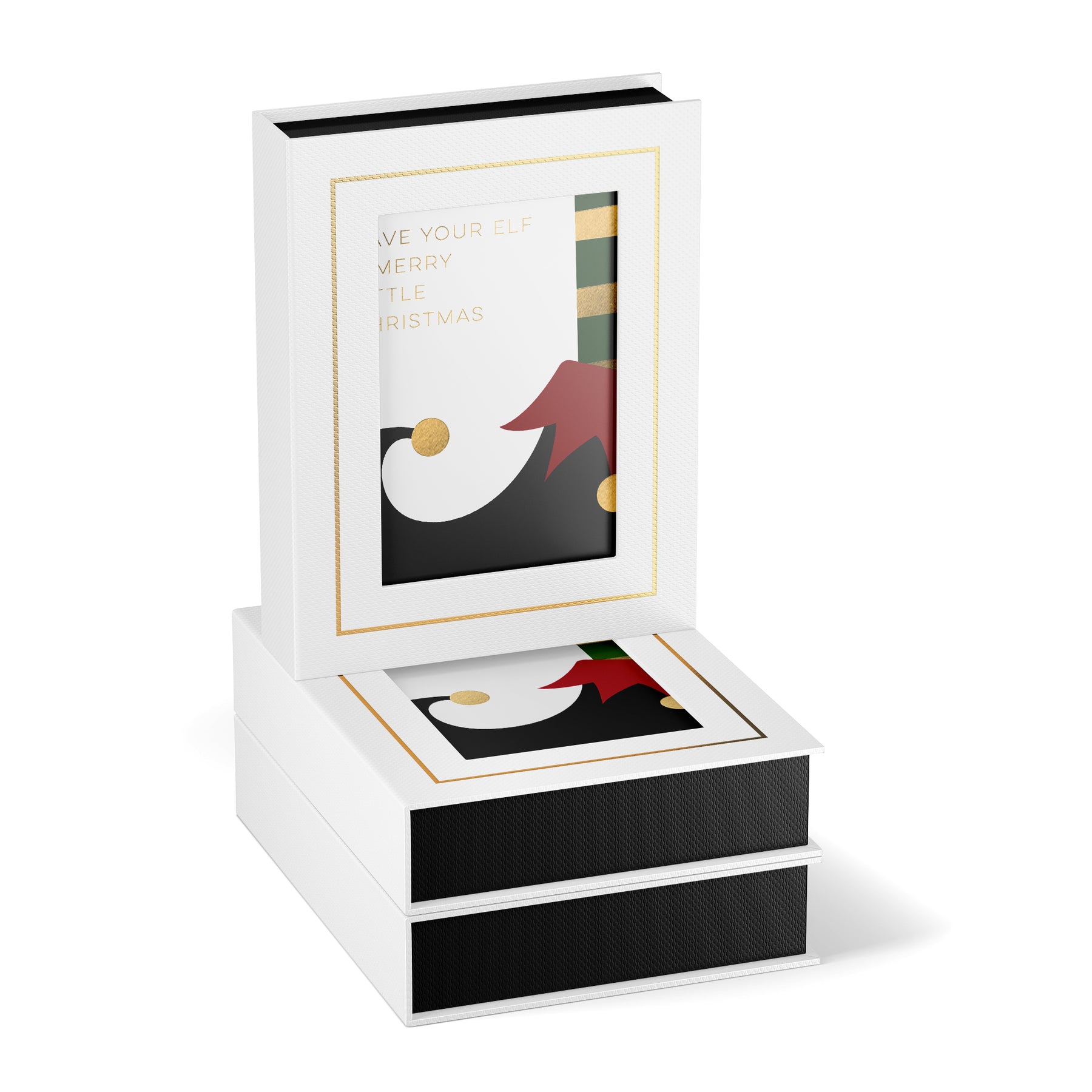 Merry Elf Boxed Christmas Cards by Fine Moments