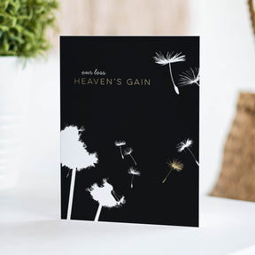 Heaven's Gain Stylized Sympathy Card by Fine Moments