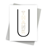 Centered Thank U Card by Fine Moments