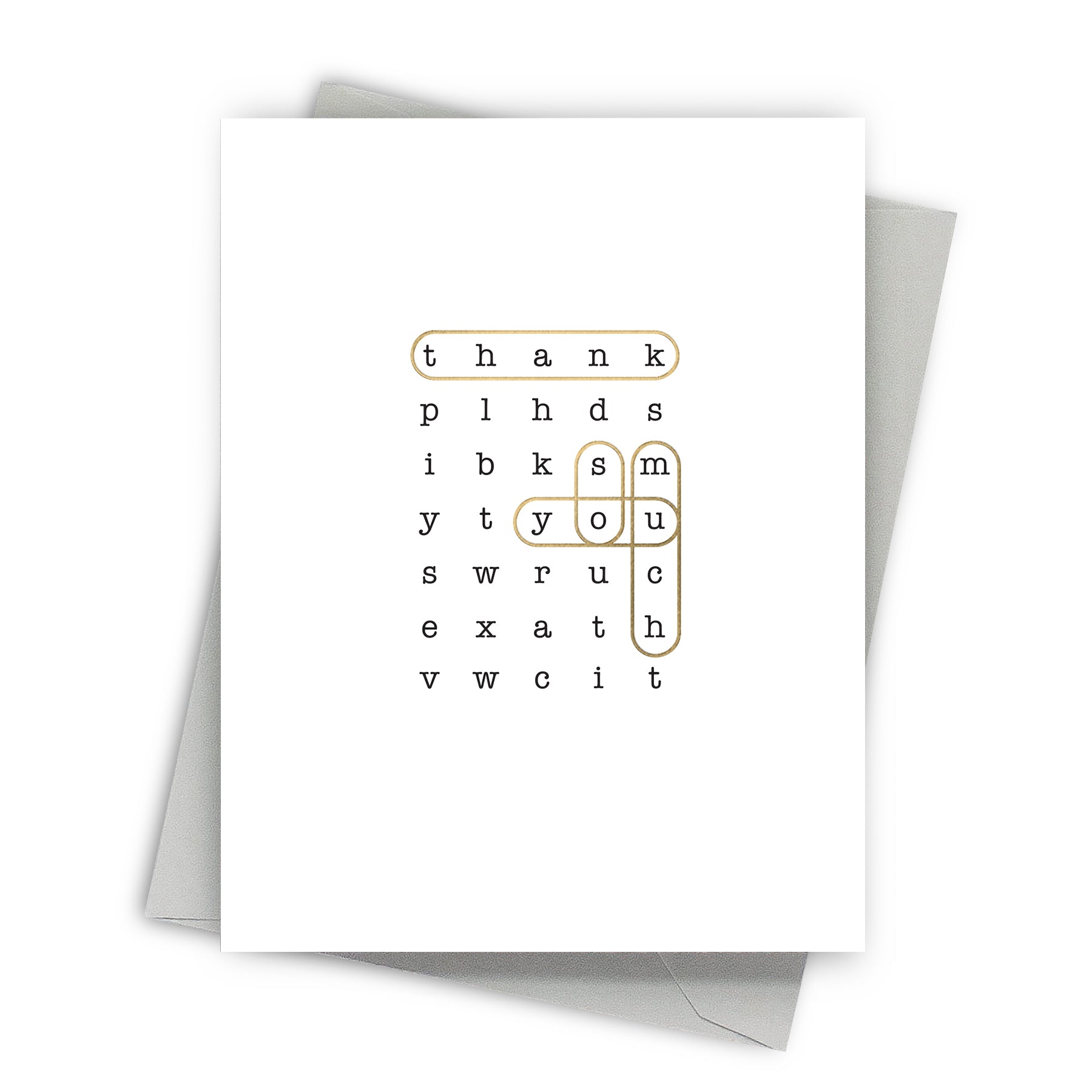 Crosswords Thank You Card by Fine Moments